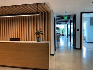 3D Interior Design in Kolkata 4 3D office reception design in Kolkata by Estate Lookup Interiors