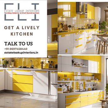 Modular Kitchen Price in Kolkata | Estate Lookup Interiors, Interior Designers in Kolkata 1 Cream Kitchen Promotion Instagram Post