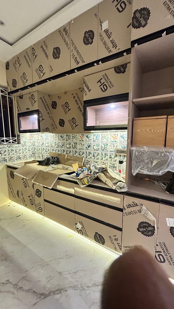 Interior Designer in Behala: A Local Homeowner's Guide (2026) 4 Modular kitchen built by an interior designer in Behala for a South Kolkata apartment