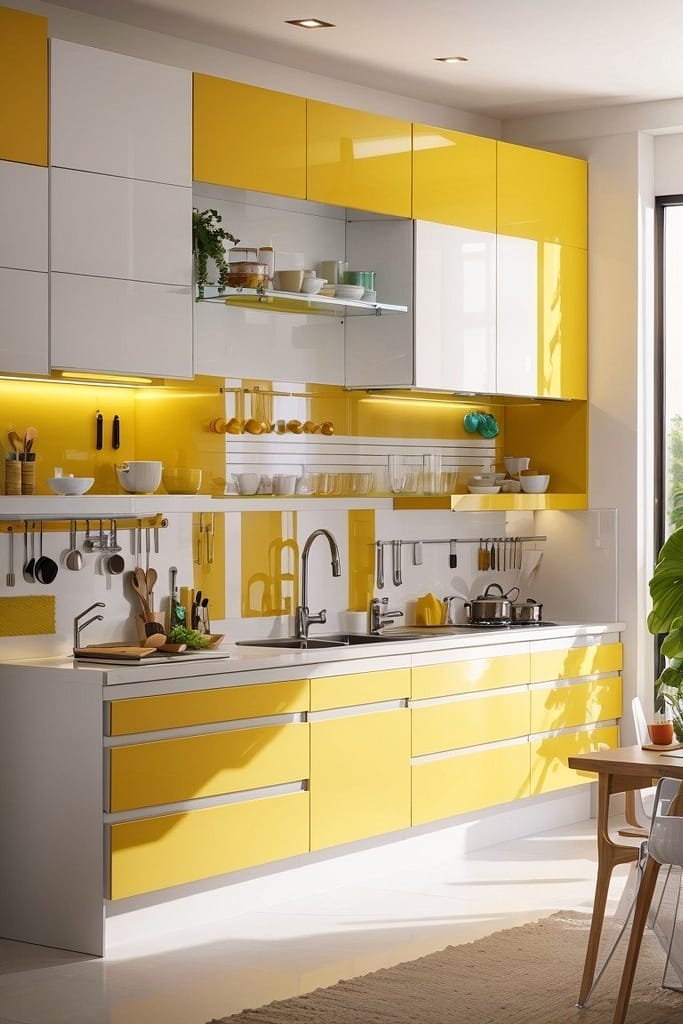 Modular Kitchen Price in Kolkata | Estate Lookup Interiors, Interior Designers in Kolkata 4 DreamShaper v7 A beautiful modern modular kitchen with acrylic 1