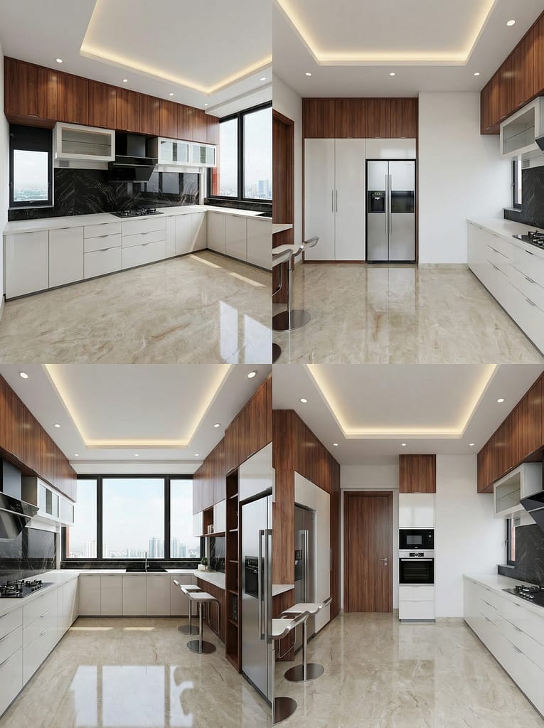 Home 65 Kitchen - Urbana Kolkata - Estate Lookup Interiors