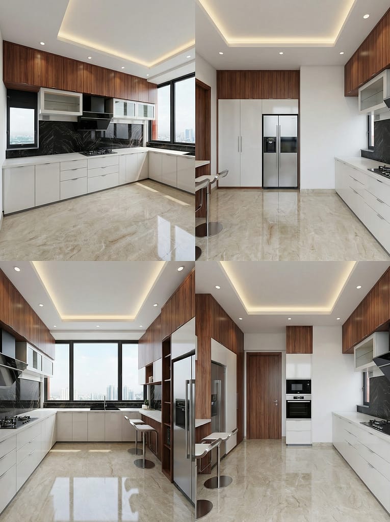Home 65 Kitchen - Urbana Kolkata - Estate Lookup Interiors